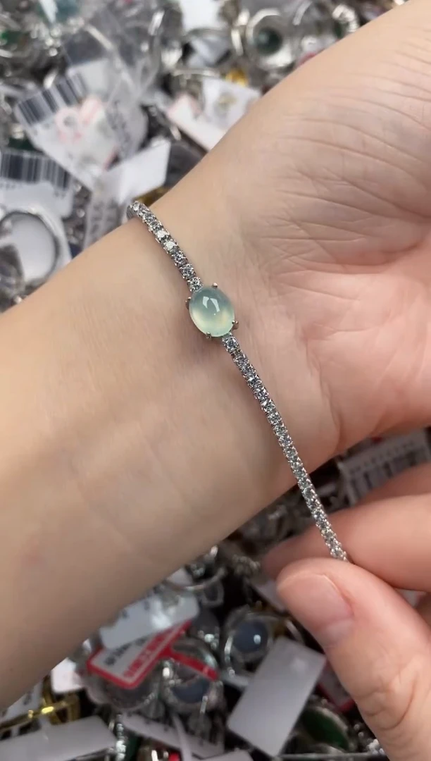 银S925镶嵌戒指翡翠333----6