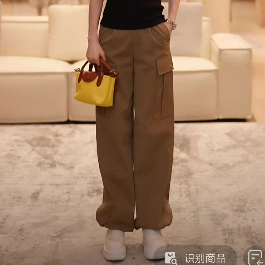 【必入工装】2025新款女士百搭工装休闲裤法工裤7MK8A558