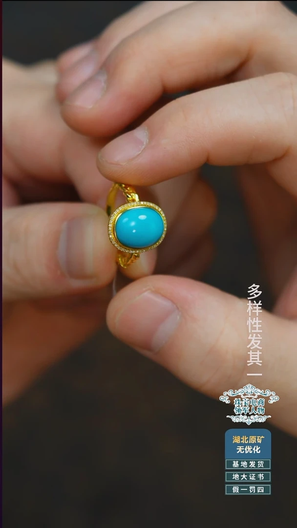 未镶嵌绿松石珠宝奇石A008