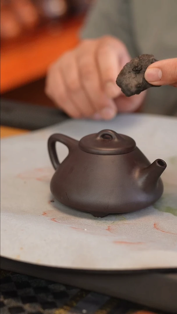 茶壶紫砂200cc 半手工 子冶石瓢