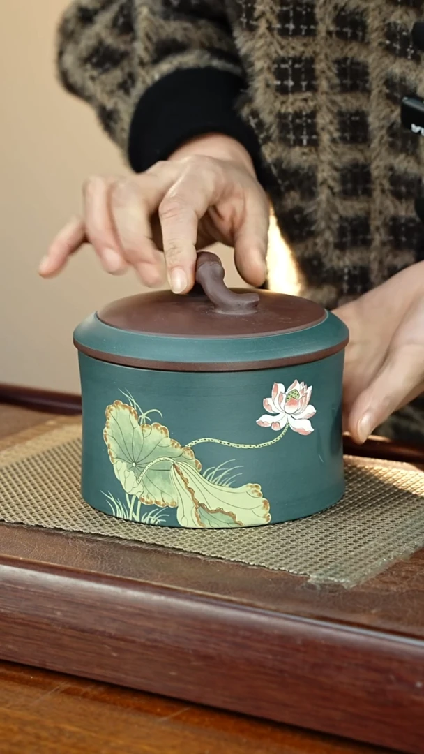 宜兴原矿紫砂茶叶罐