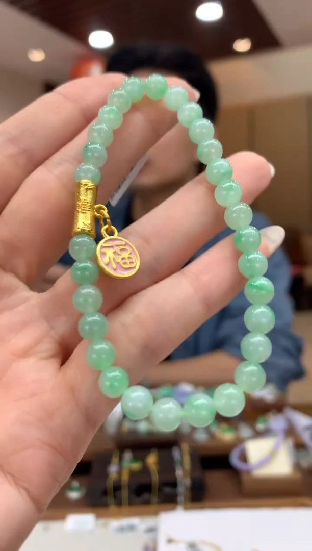 未镶嵌手串翡翠手串
