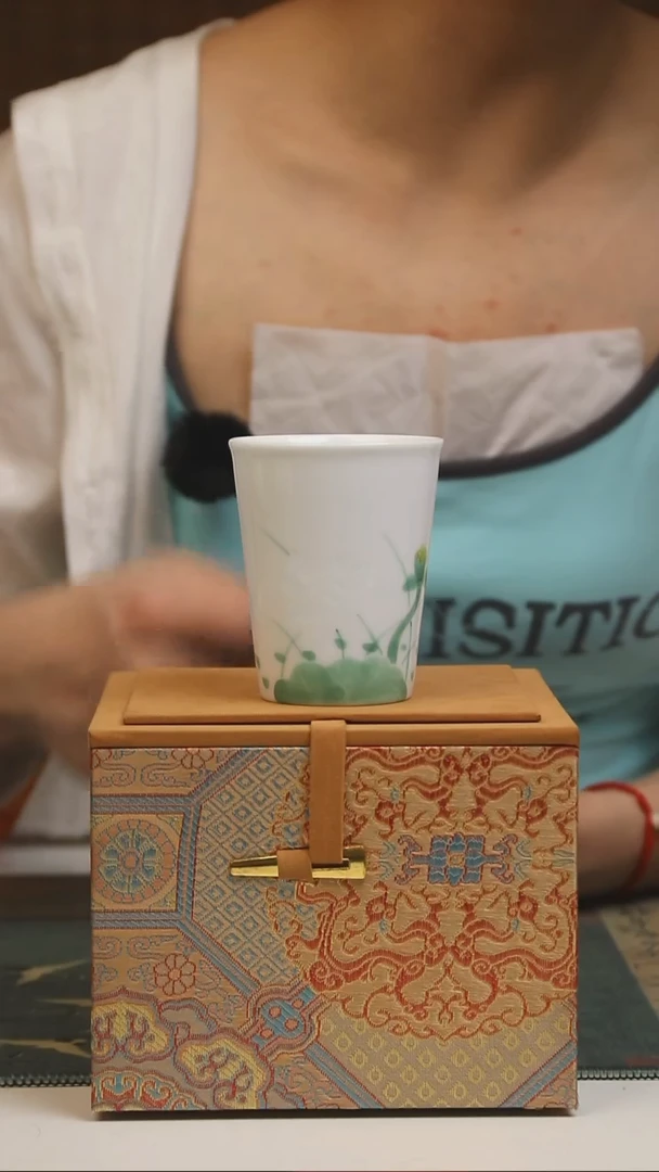 景德镇高温瓷玲珑瓷可乐杯莲花