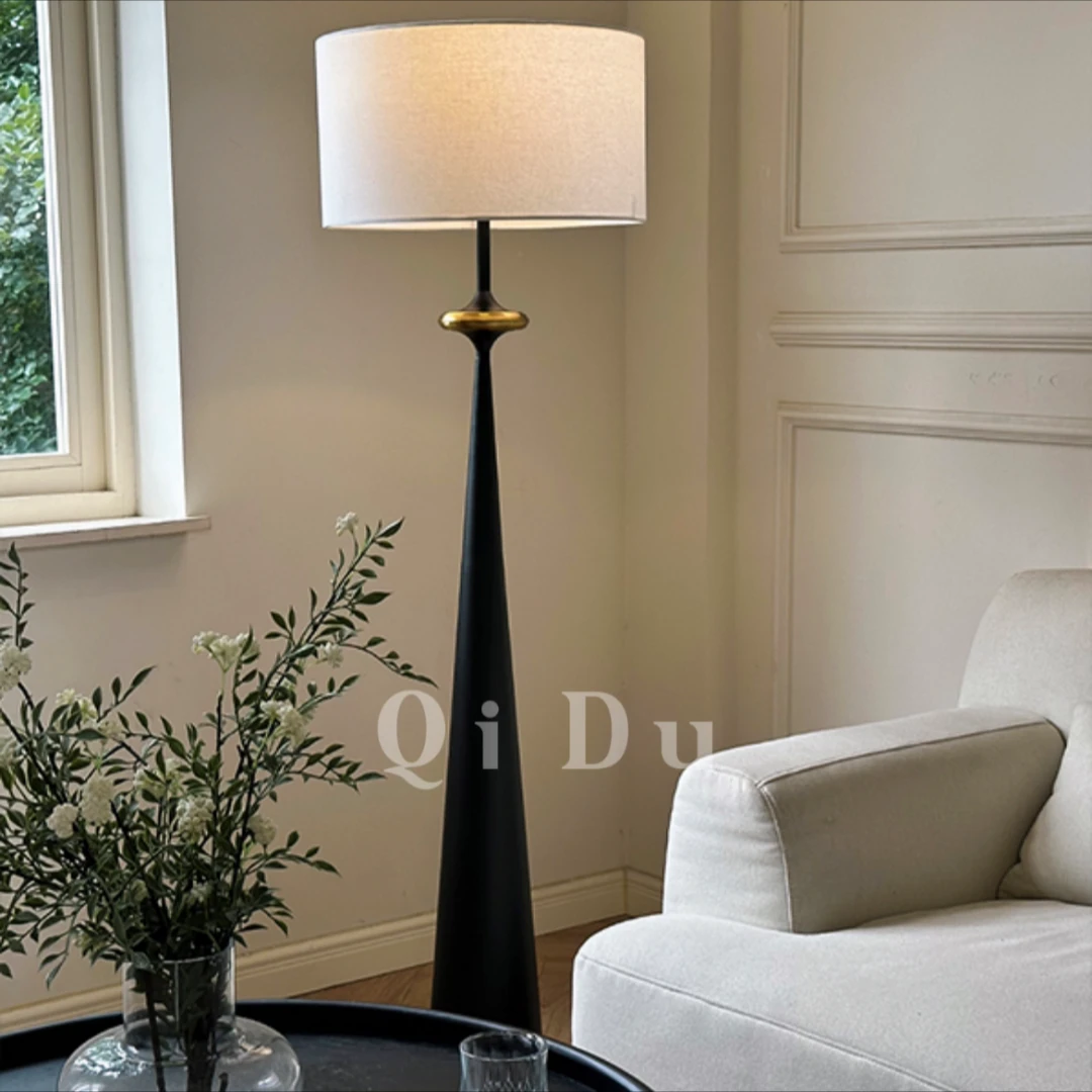中古简约诧寂风日式北欧复古客厅落地灯轻奢卧室室书房阅读氛围灯