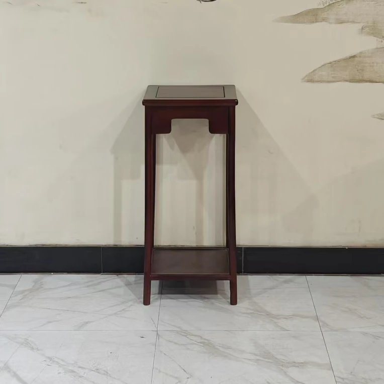 巴西红酸枝整装简约花架落地式绿植花几新中式家具（微瑕）