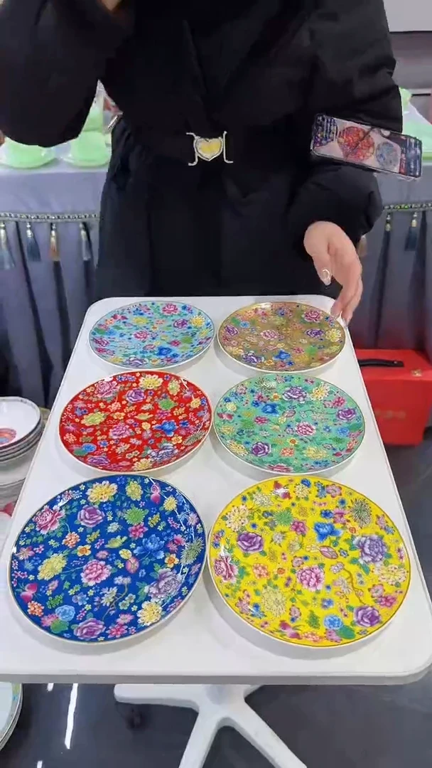 【闪购商品】瓷片7英寸骨碟6个景德镇陶瓷