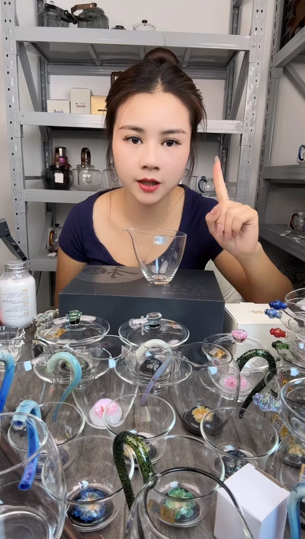 水晶玻璃无盖款禾器 天泽茶海