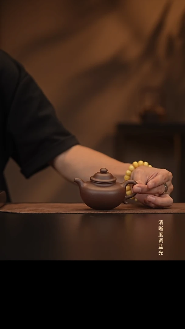 允禾斋  紫砂壶  莲子 紫泥