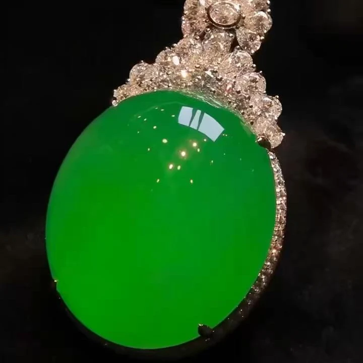 高端缅甸蛋面男女款吊坠