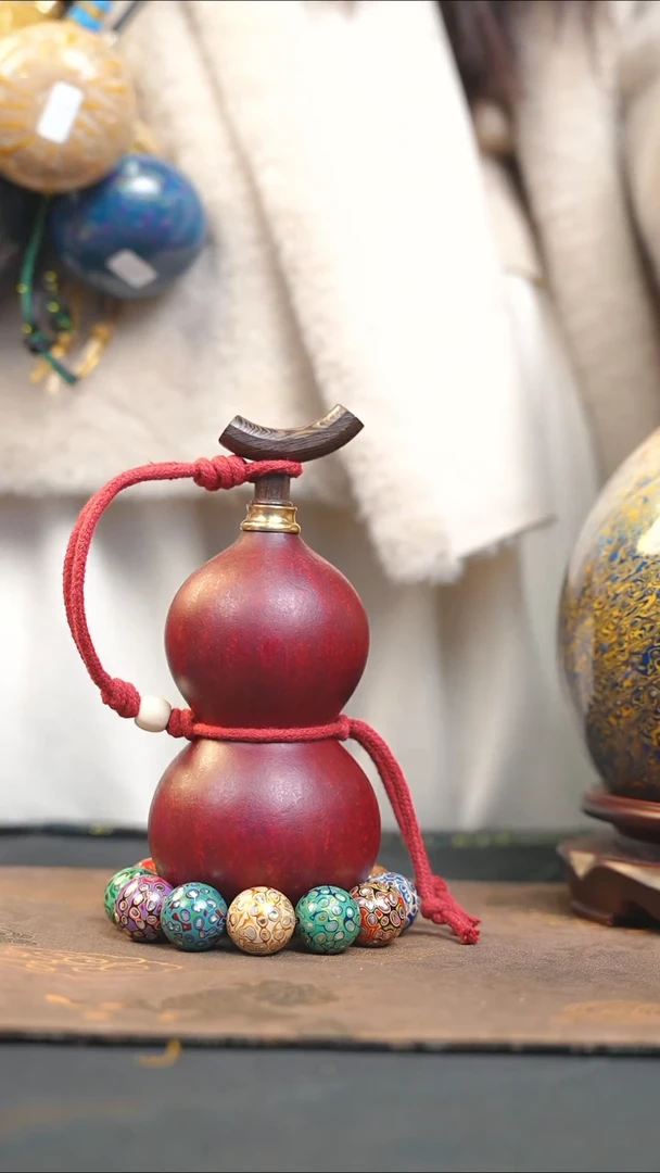 【闪购商品】XD258大漆酒葫芦不包手串及旋转底座