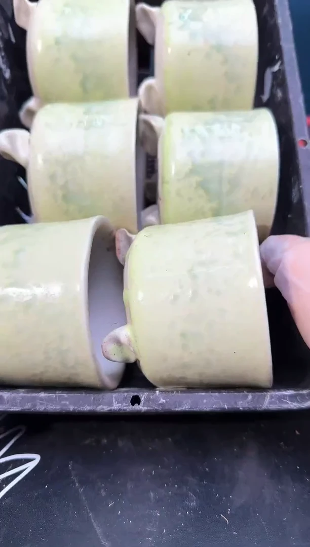 3930 小水墨盆 6个 默认微瑕