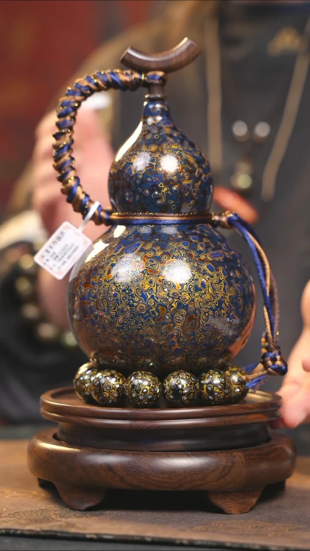 【闪购商品】YS140漆艺酒葫芦不包手串及旋转底座