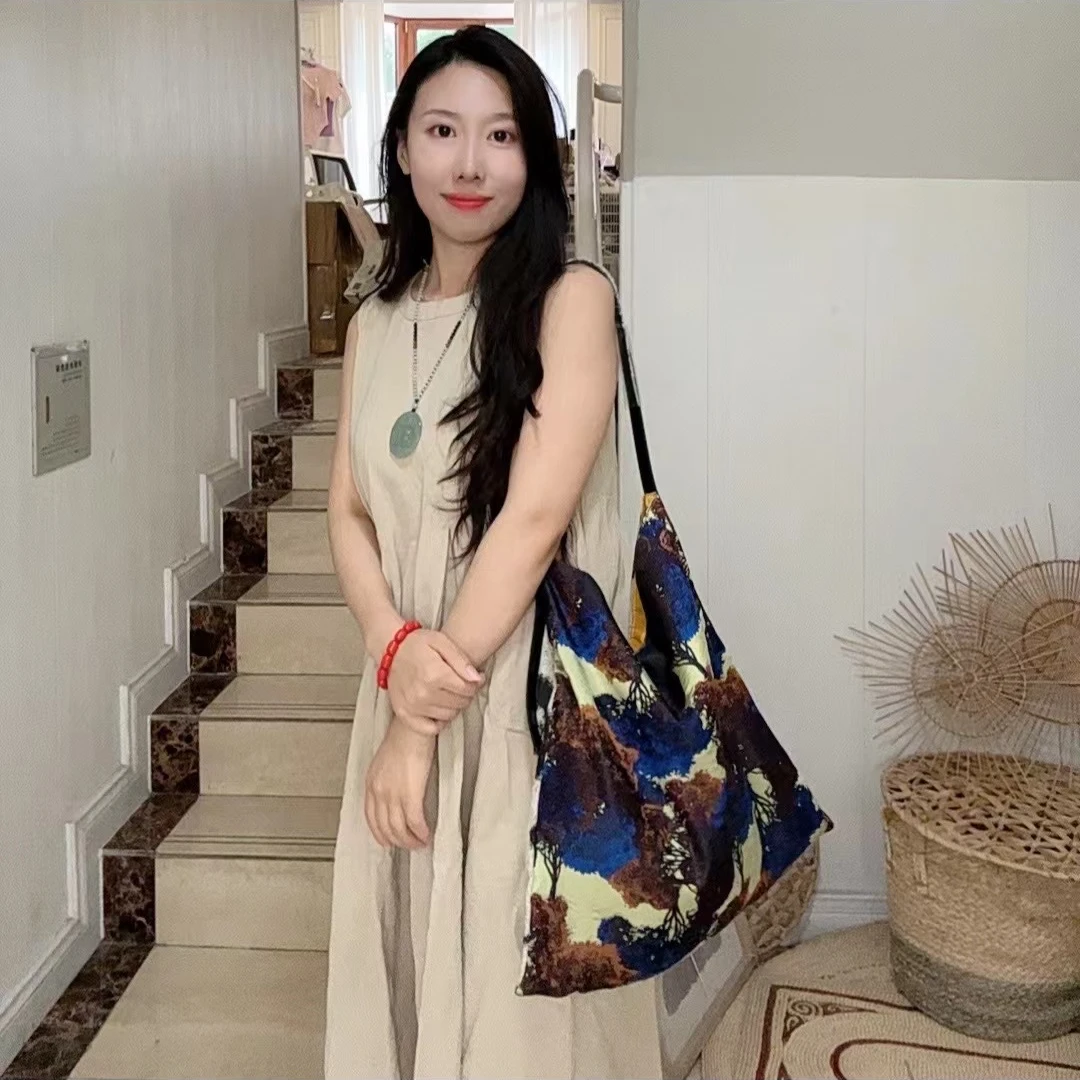 双面油画单肩艺术包 （宽：43 高：40）