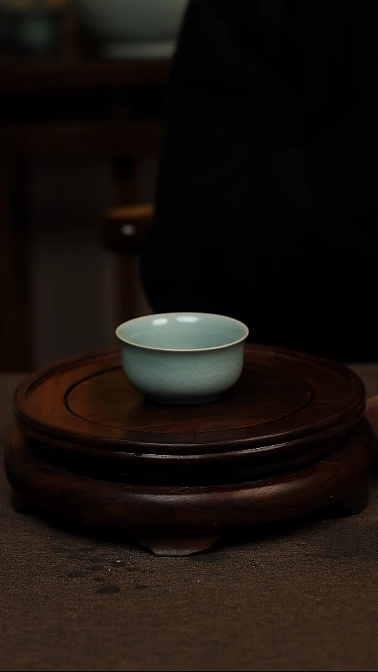 瓷片仿古釉天际杯60ml 微瑕 不带礼盒