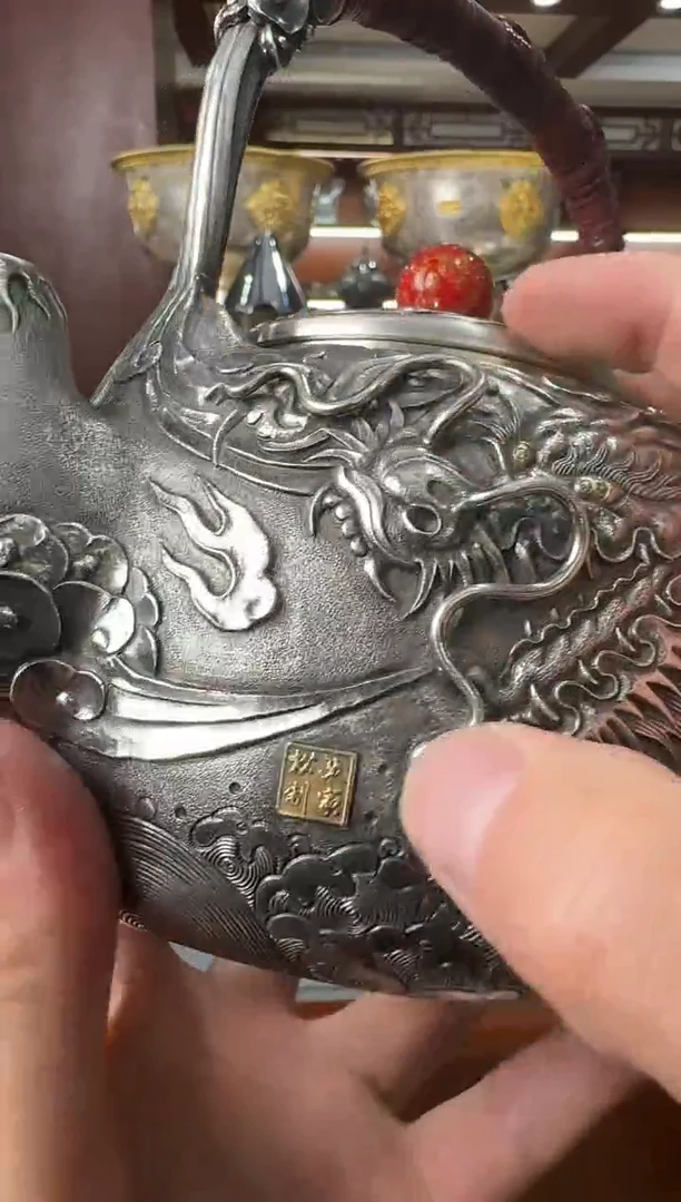 A*猫张家松大师足银高工龙壶