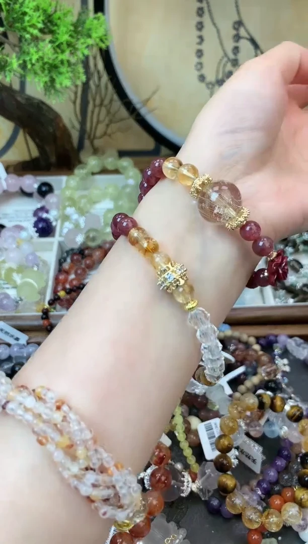 【闪购商品】黄晶手链未镶嵌526手串