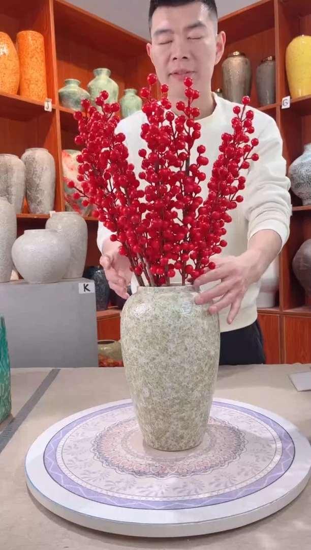【闪购商品】瓶春意盎然 中号 陶瓷花瓶 无花