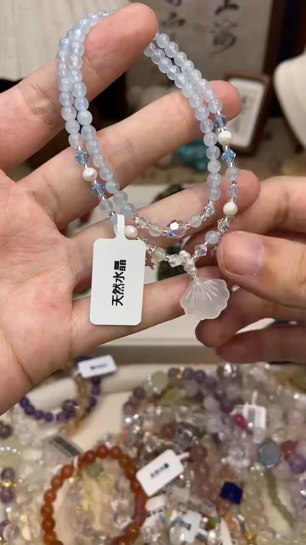 海蓝宝石手链银S925镶嵌200