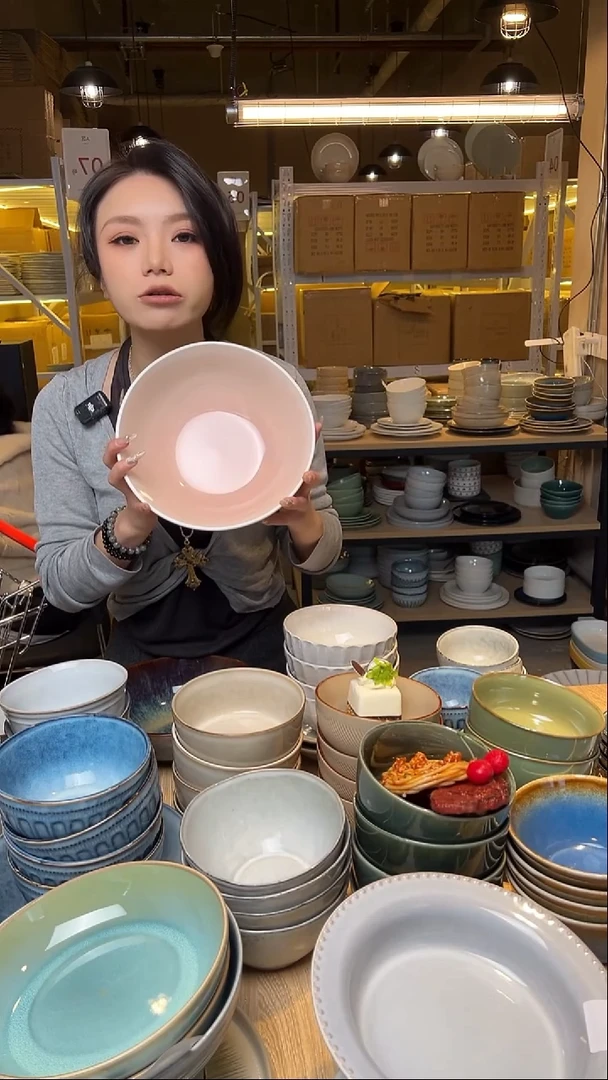 瓷32外贸尾货窑变釉下彩默外微瑕