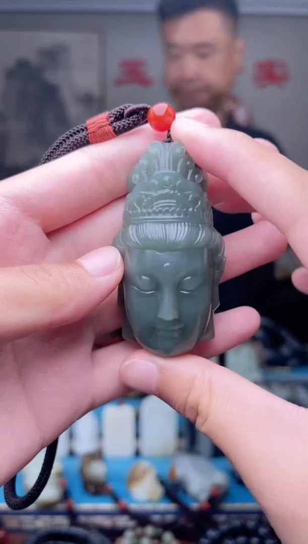 和田玉未镶嵌挂件1