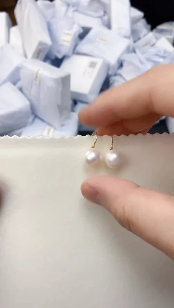 未镶嵌耳饰淡水珍珠ed1033