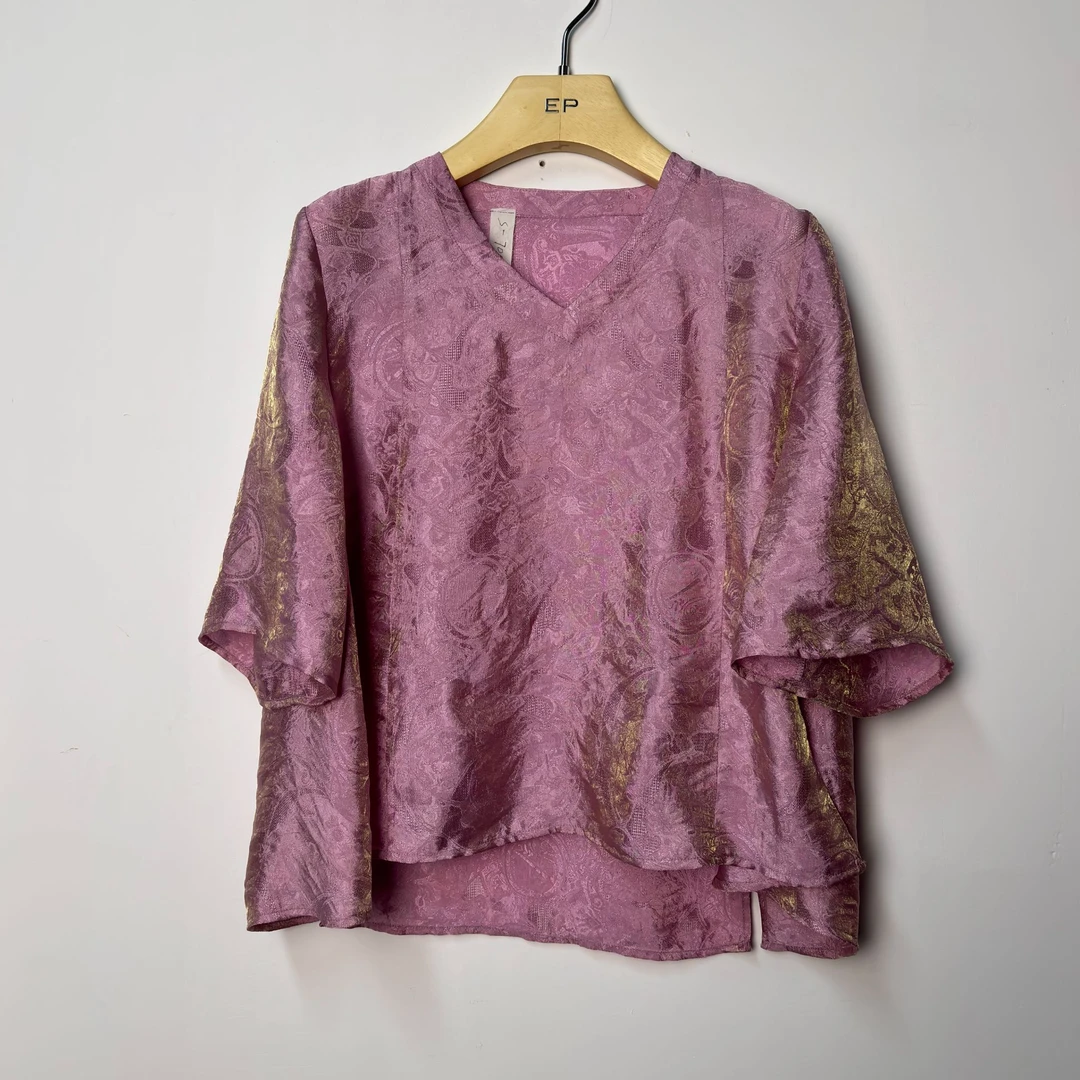 S-7007夏季新款新中式V领女装上衣