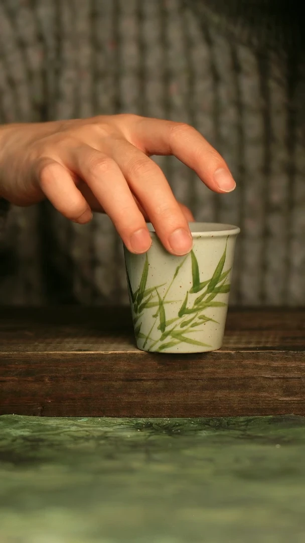瓷器青诗集手工手绘瓷器