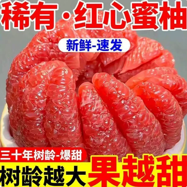 正宗头茬老树红心柚子当季时令新鲜采摘