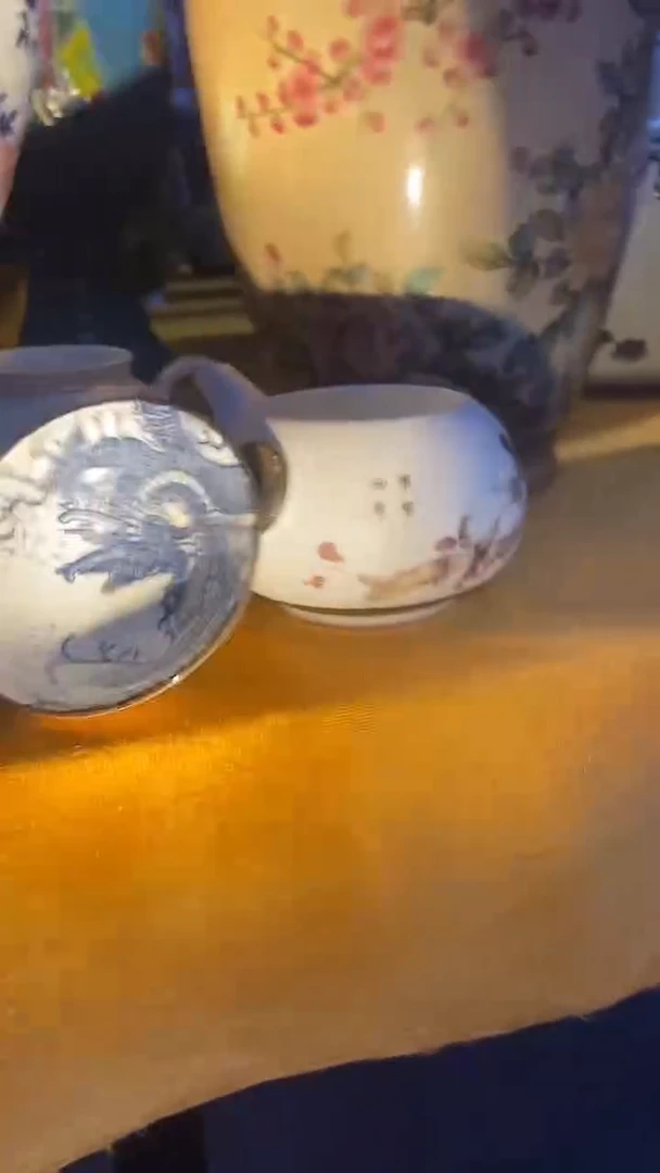 摆件瓷主播口述为主 （斗笠杯 单只）