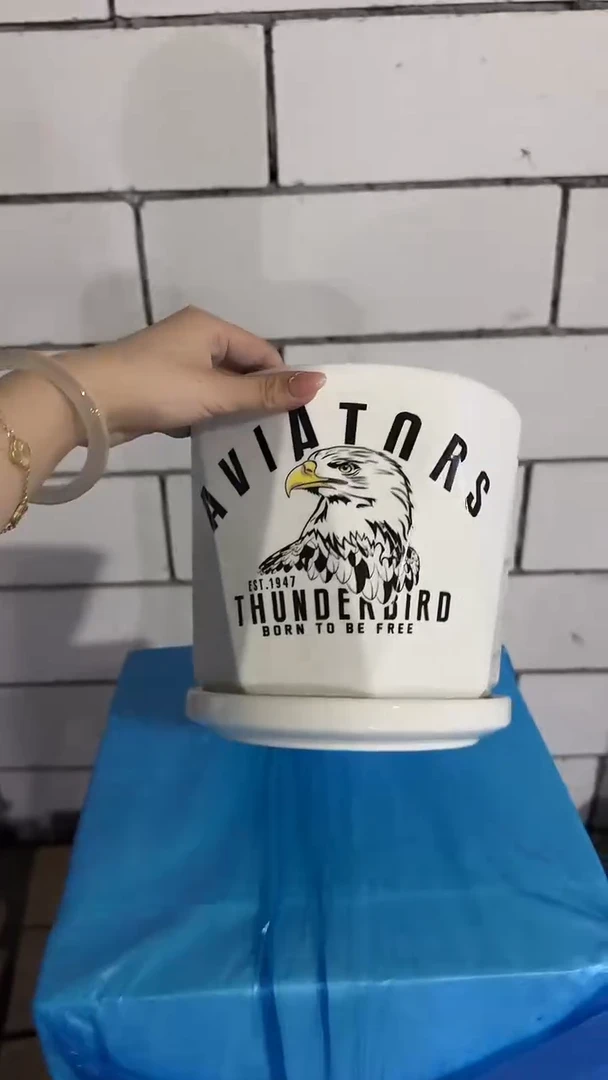 高温陶瓷花盆+E40