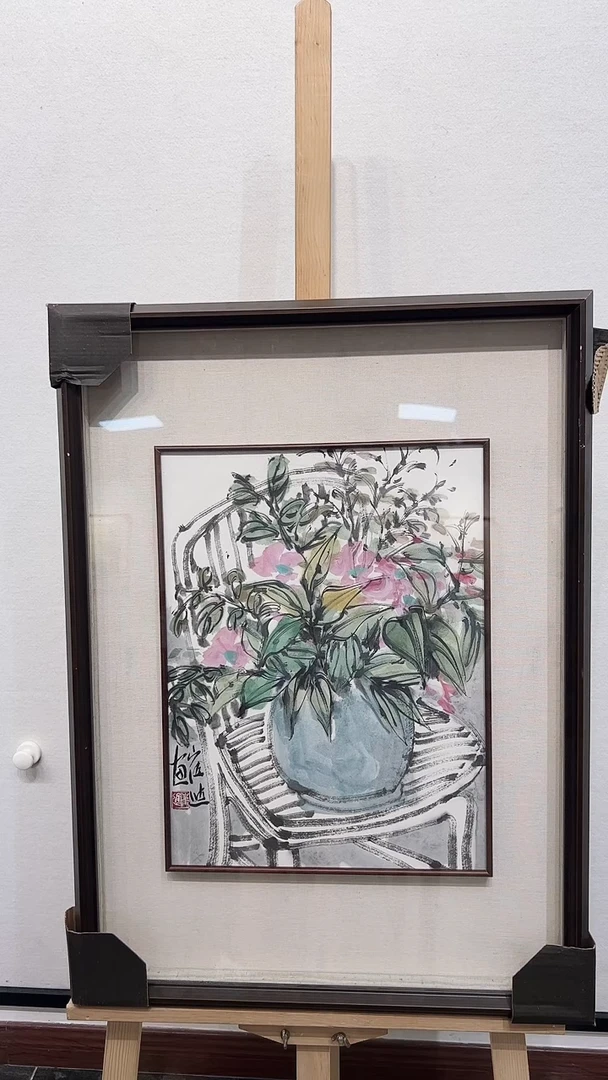 书法y崔进1.3平尺花鸟作品