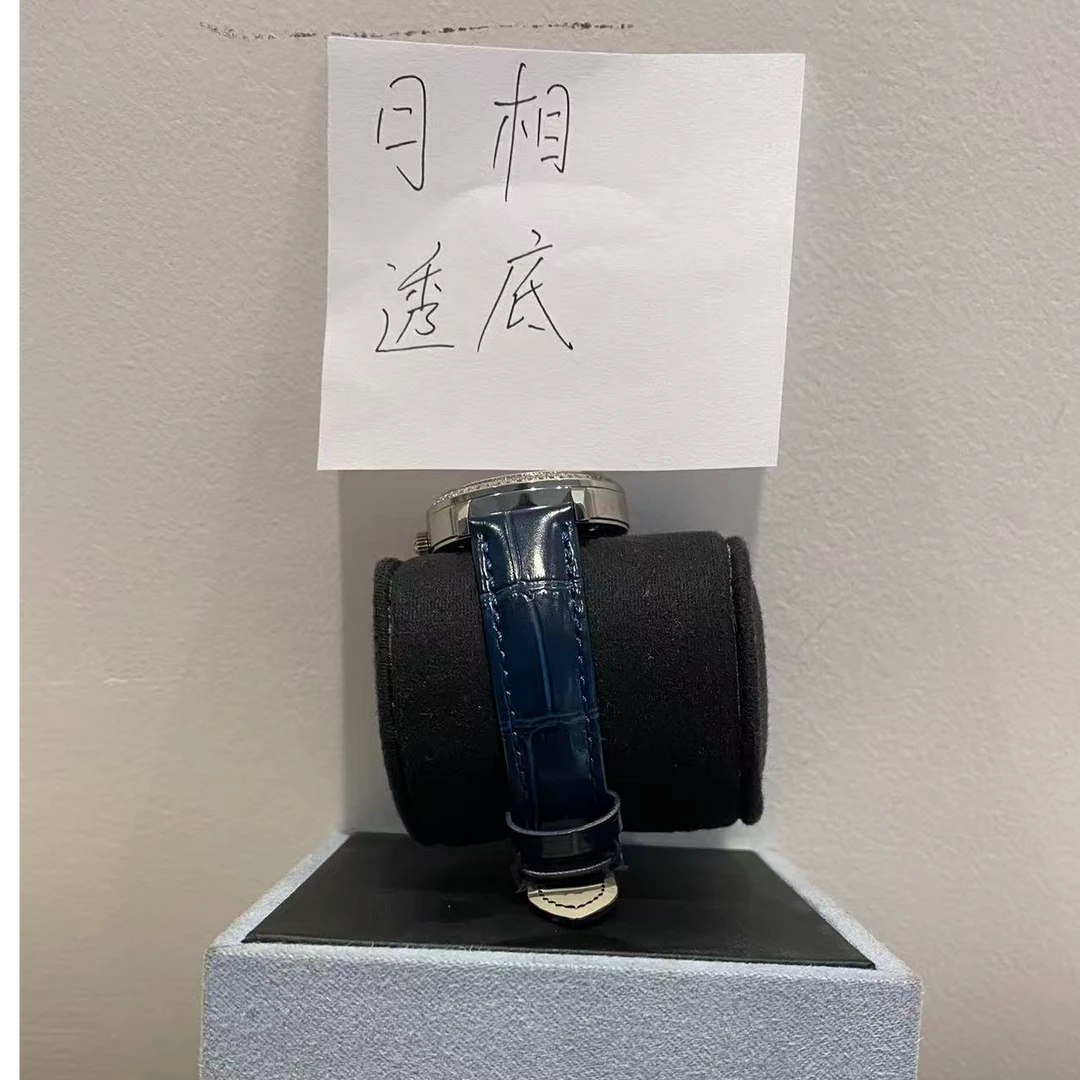 钛钢合成锆石手镯 月相透底机械手镯 ZF-J232