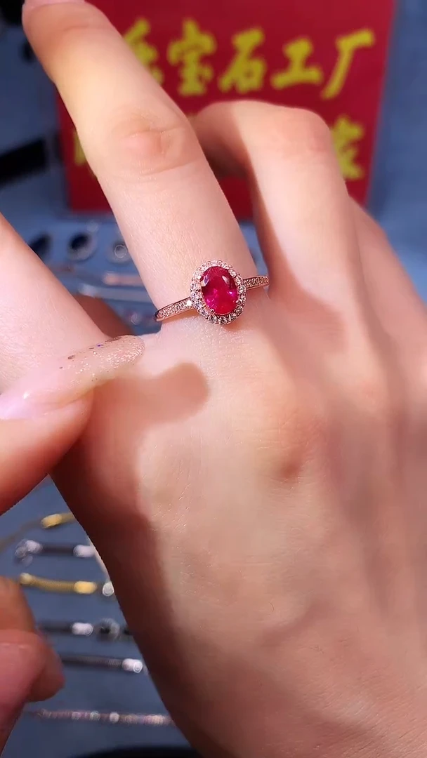 【闪购商品】红宝石戒指银S925镶嵌111111