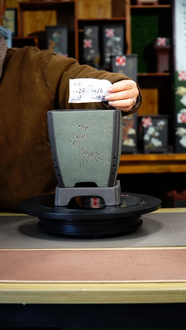 紫砂花盆紫砂花盆