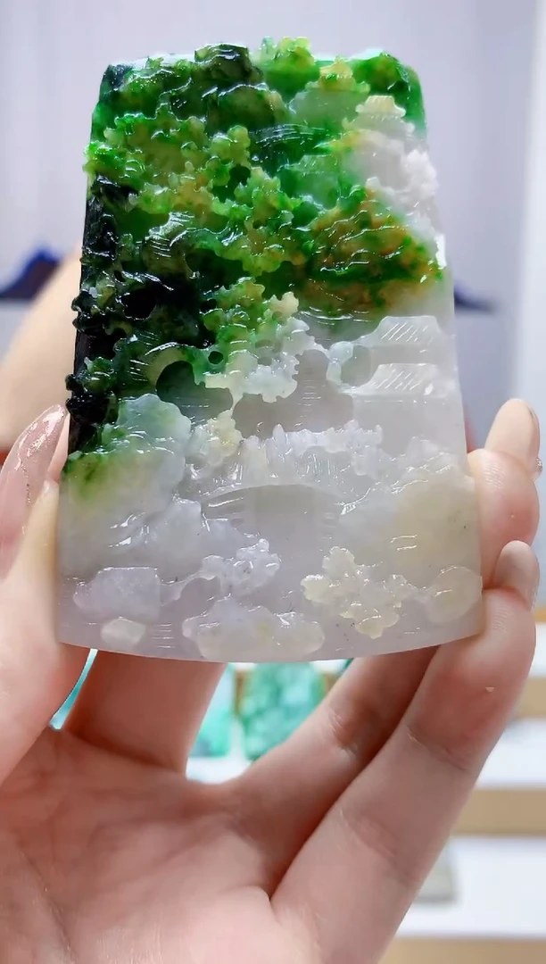 未镶嵌定制翡翠4829jw-毛货挂件30