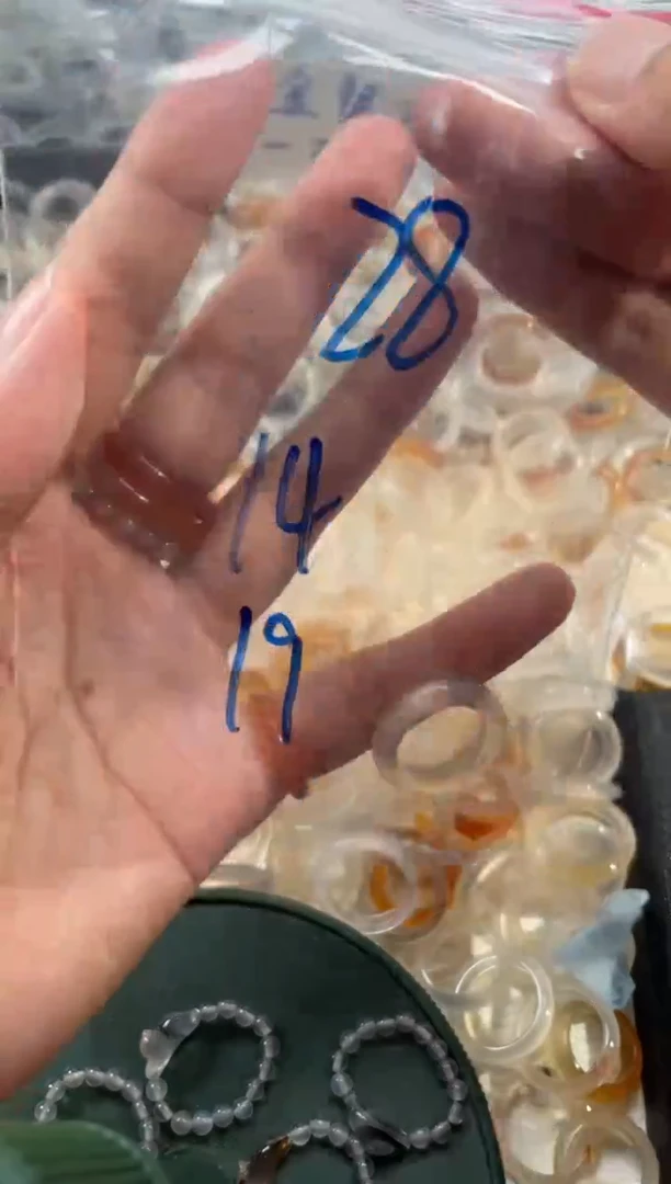 玛瑙/玉髓戒圈未镶嵌28