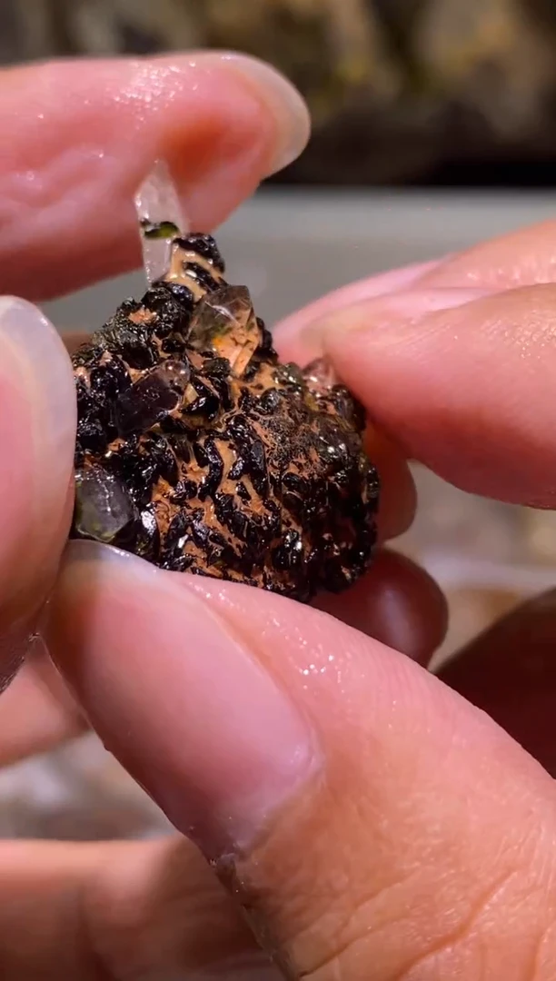 未镶嵌珠宝半成品水晶134号 精品绿碧溪超七花园水晶