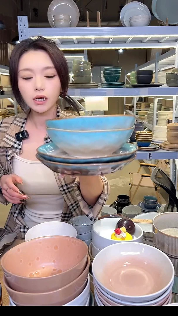 瓷167外贸尾货高温釉下彩陶瓷餐具默认微瑕