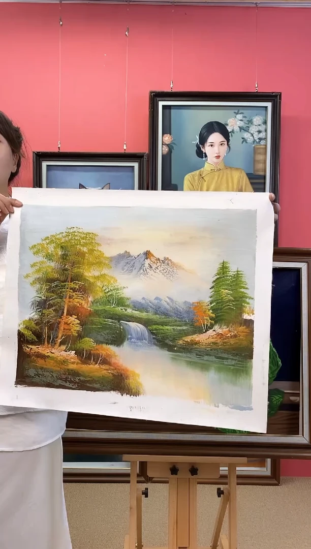 油画朴***?尺寸40*50画芯（不含框）