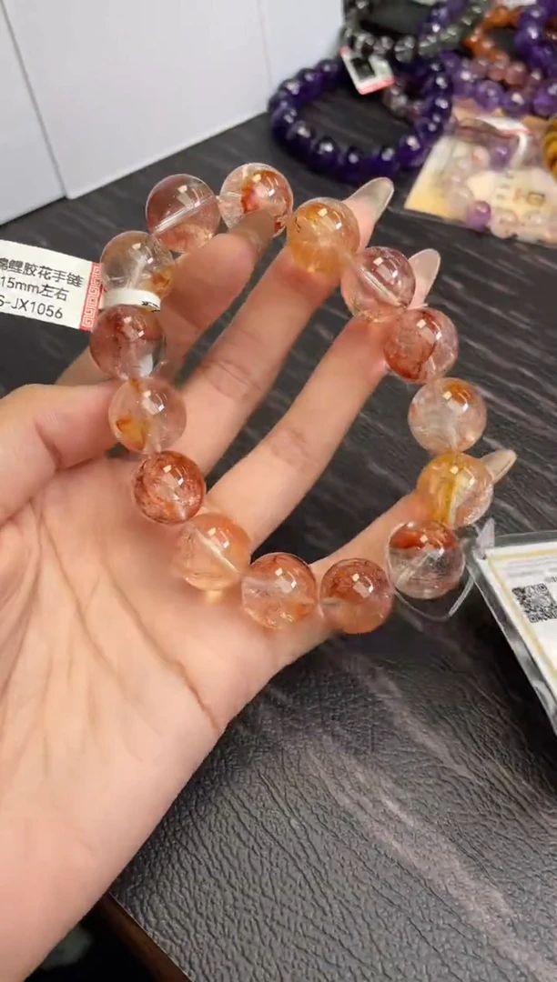 水晶手链未镶嵌15±/x-834【胶花
