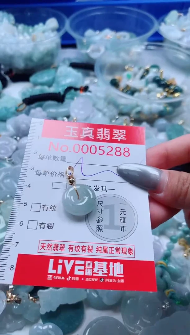 吊坠(不含链)未镶嵌翡翠5288