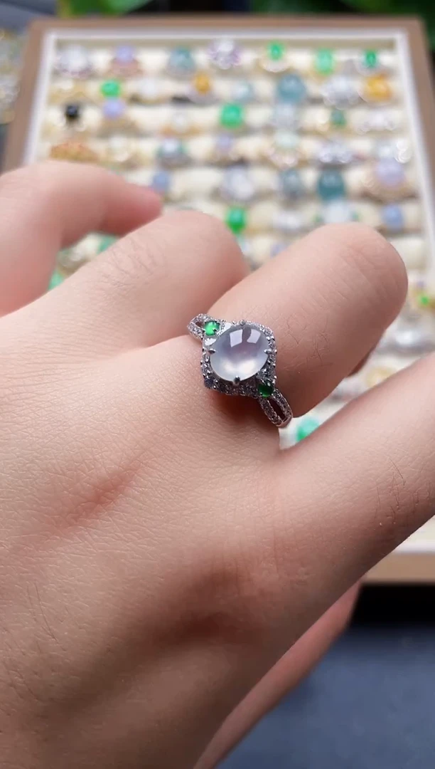 银S925镶嵌戒指翡翠51