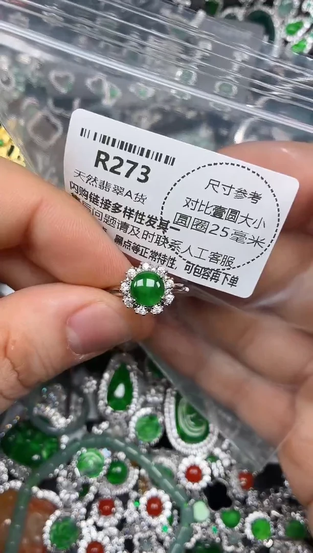 颈饰未镶嵌翡翠R273戒指