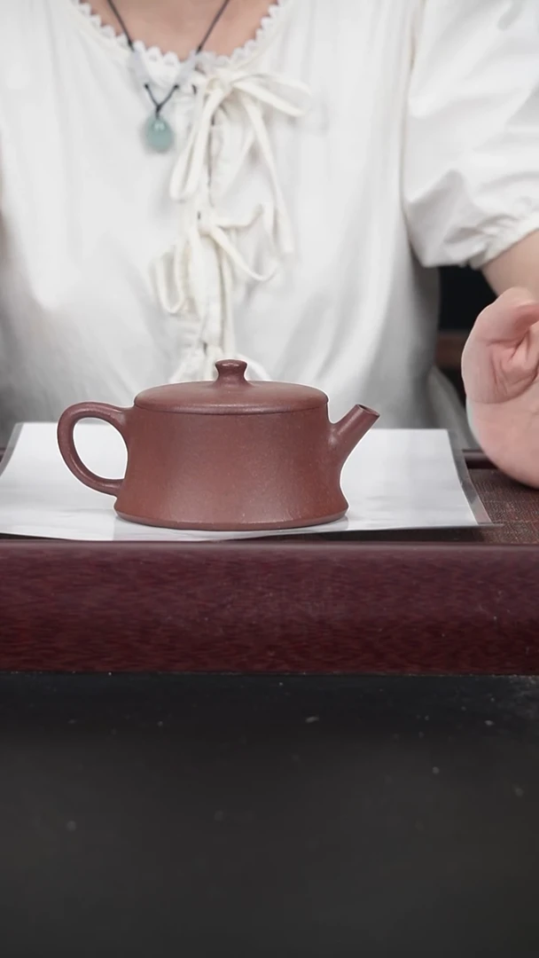 茶壶紫砂千禧紫泥云柱孤品