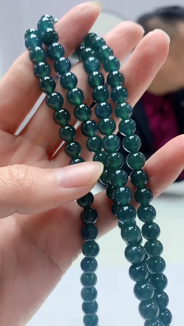 【闪购商品】定制翡翠未镶嵌4969zm-毛货珠链103