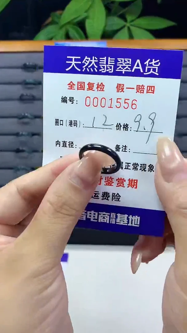 翡翠戒指未镶嵌1556天然翡翠A货