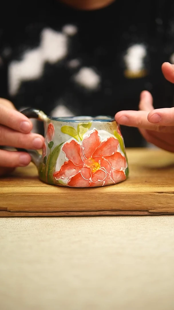 @@陶园瓷舍@@纯手工手绘@高温釉下彩