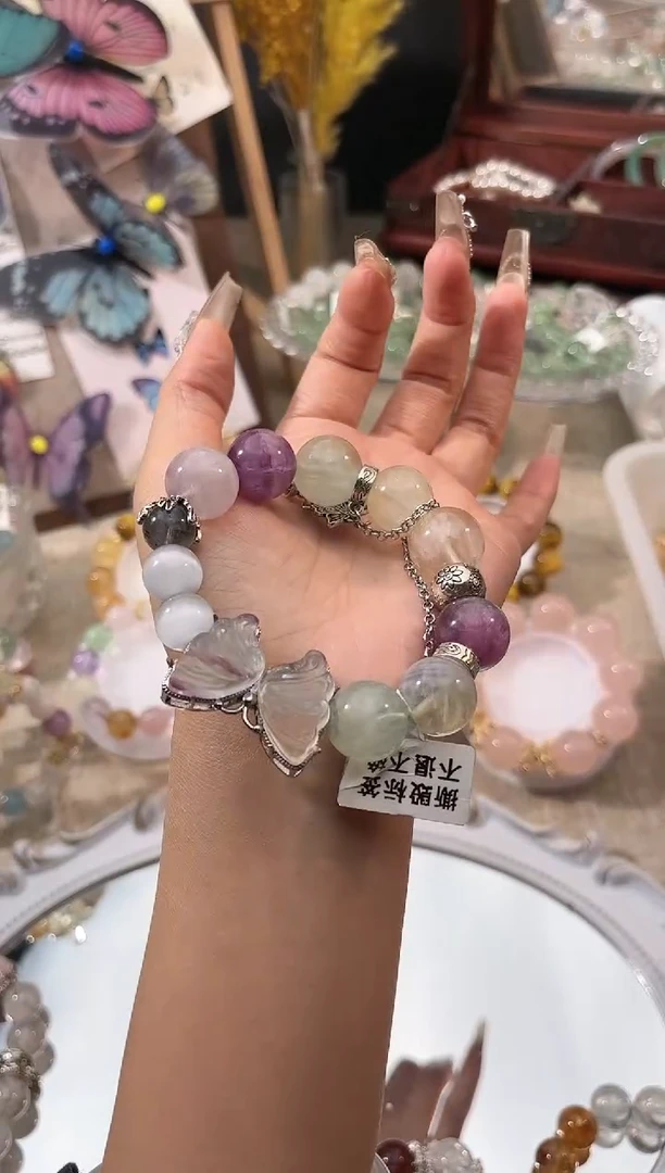 【闪购商品】水晶手链未镶嵌多样性发货颜色微差发其一