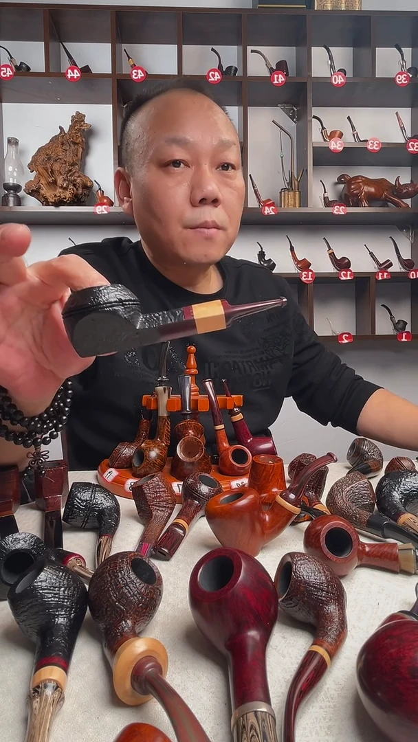 意大利石楠木手工打磨烟斗