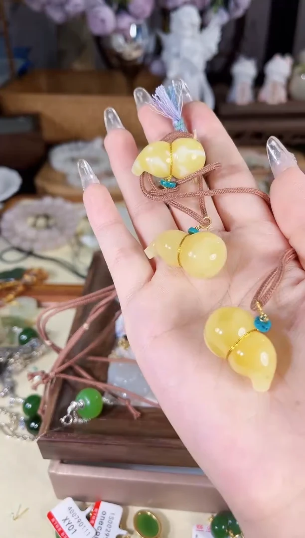 蜜蜡项链未镶嵌多样性发货其一孤品默认微瑕